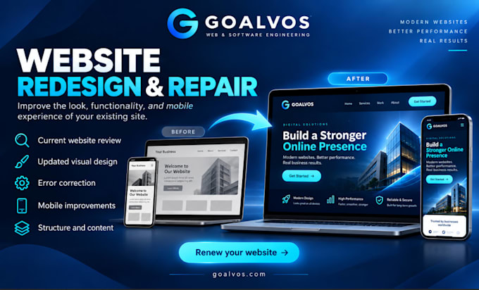 redesign, repair and optimize your wordpress website