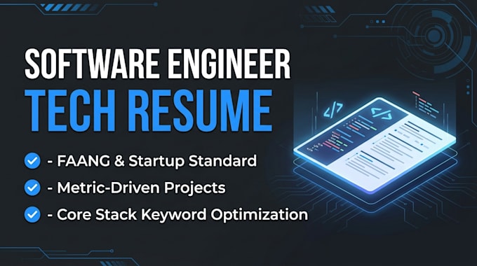 write your software engineer resume and tech cv for faang jobs