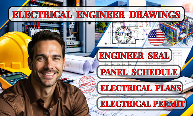electrical permit drawings electrical plans calculations panel schedule and seal