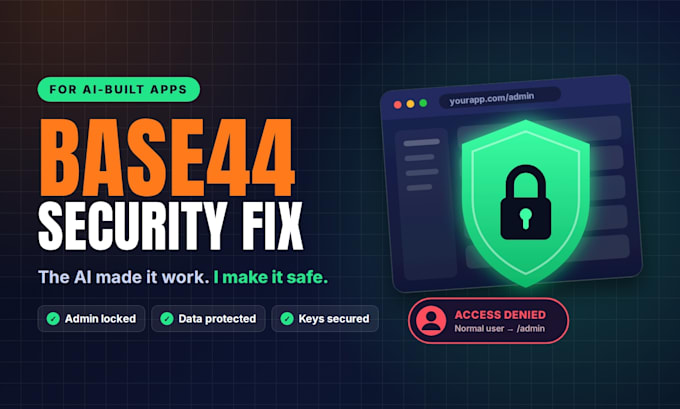 base44 audit expert base44 bug fix base44 security fix base44 app deployment