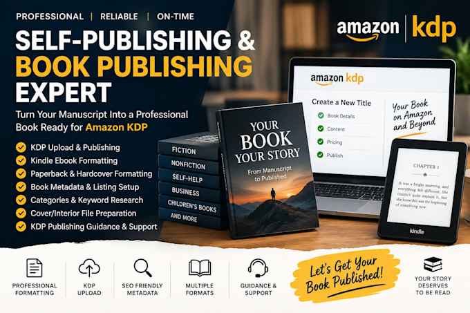 self publishing book publishing book publishing expert kdp expert upload