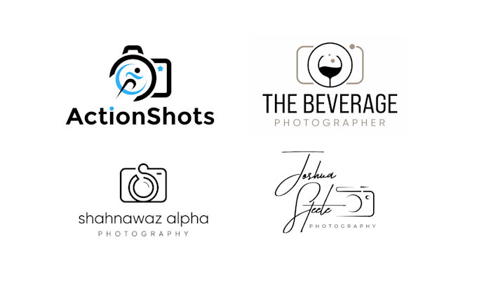 design camera , photographer , drone camera and photography logo