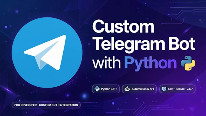 create a custom telegram bot with python and api integration