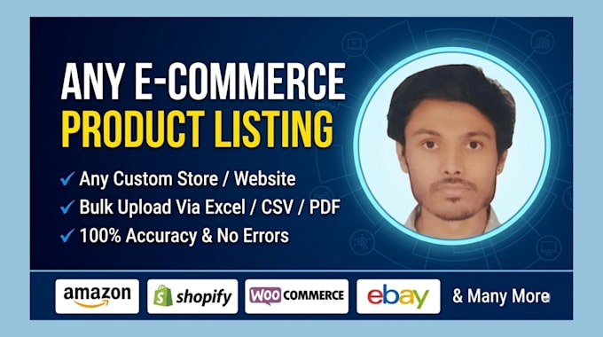 do ecommerce product listing and bulk product upload