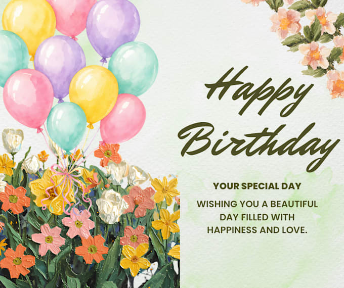 design a personalized digital birthday card