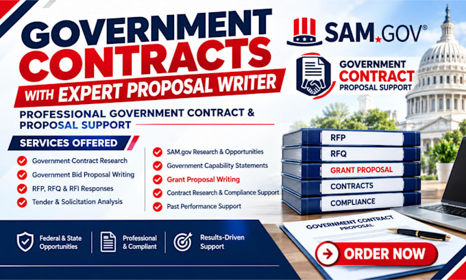 write government contract technical proposal rfp rfq and grant responses