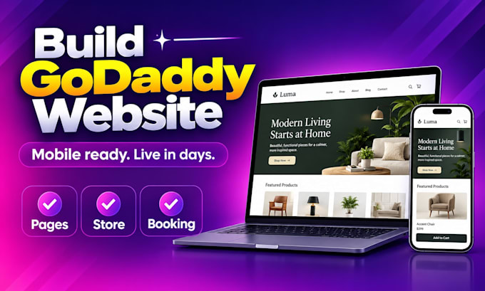 build godaddy website as a godaddy developer and godaddy expert