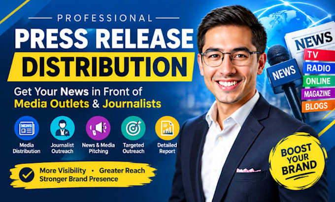 distribute your press release to media outlets and journalists