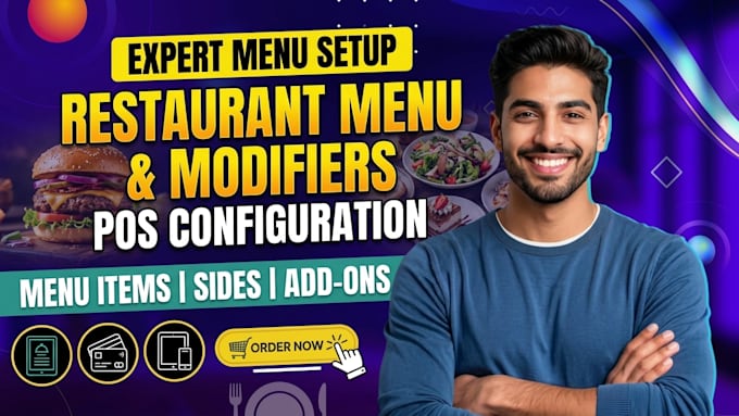 configure restaurant menu and modifiers on pos