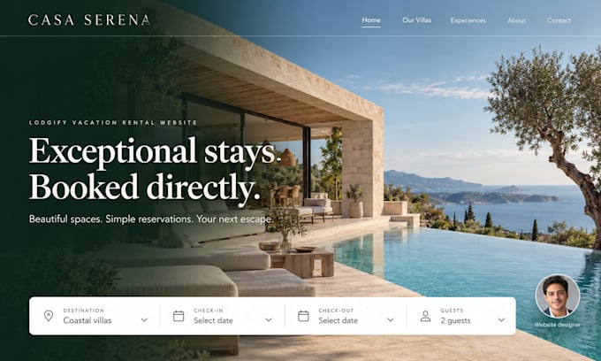 build a lodgify vacation rental website for direct bookings