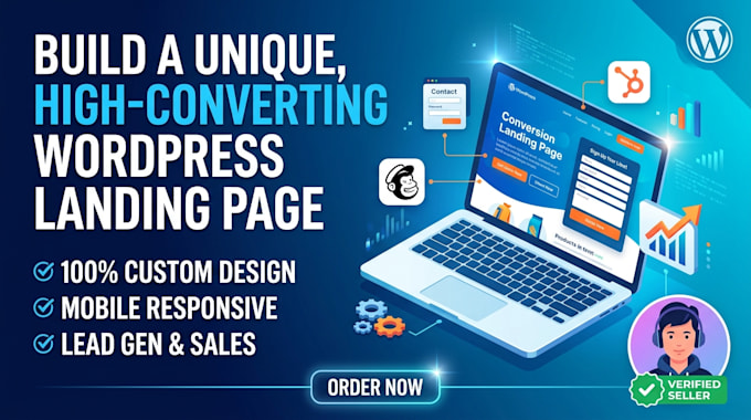 create a custom wordpress landing page with sub 1s load speed
