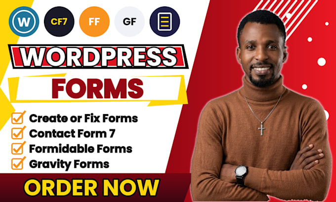 create or fix wordpress form using contact form 7, formidable, gravity form