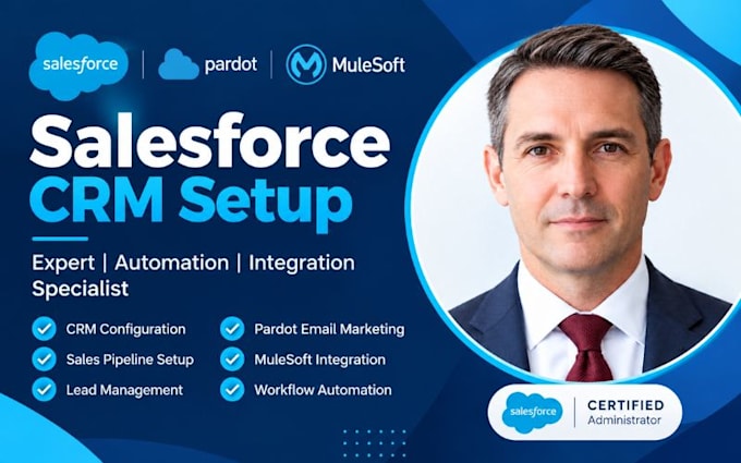setup salesforce CRM pardot mulesoft integration sales pipeline lead management