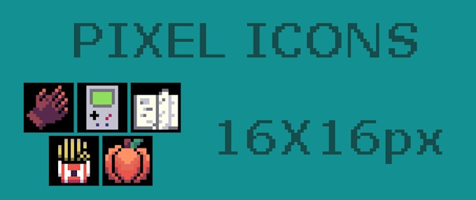 do pixel art items or icons for games