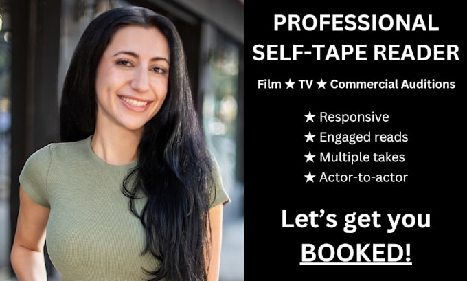 be your self tape reader for film and TV auditions