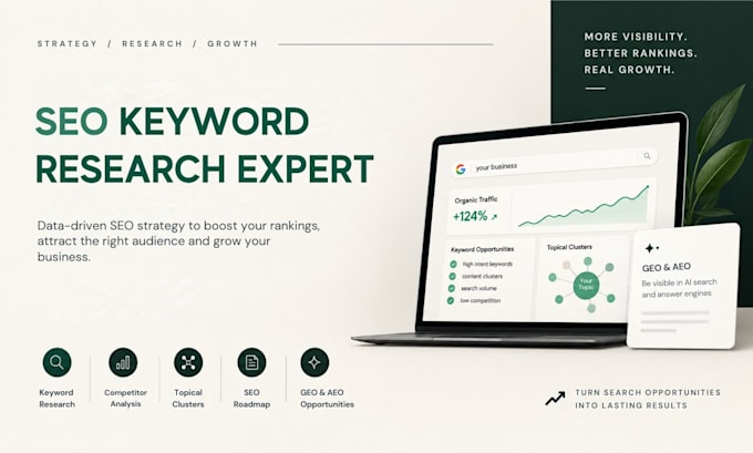 do SEO keyword research, competitor gap analysis topical clusters GEO roadmap
