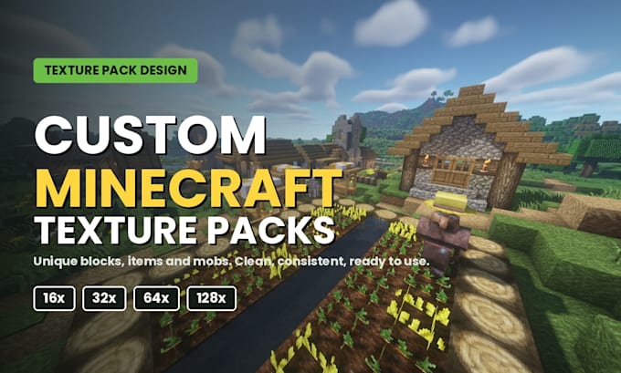 design a custom minecraft pvp texture pack and resource pack