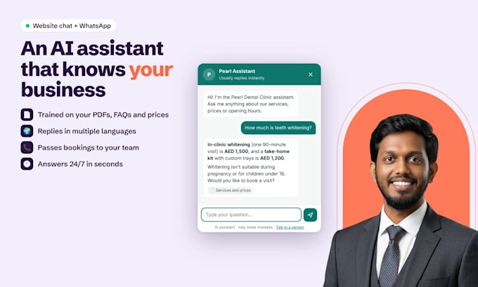 build an ai chatbot for your website and whatsapp