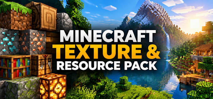 design minecraft server textures, items, and custom resource packs