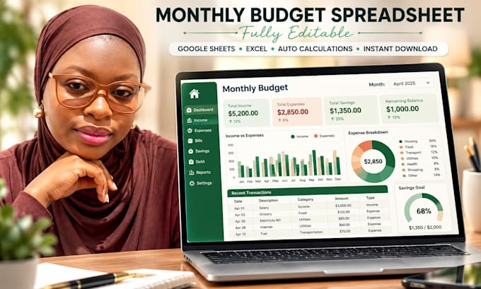 design editable excel google sheets budget invoice tracker spreadsheet templates