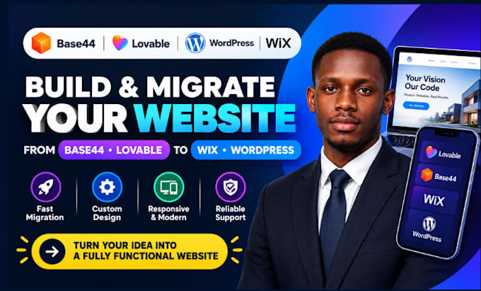 migrate base44 lovable to wordpress base44 migration base44 to wix base44 expert