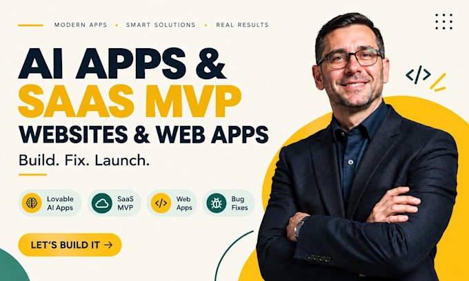 build and fix lovable ai apps, saas mvp, websites and web apps