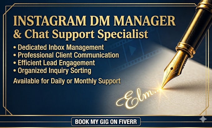 be your instagram social media manager and dm handler