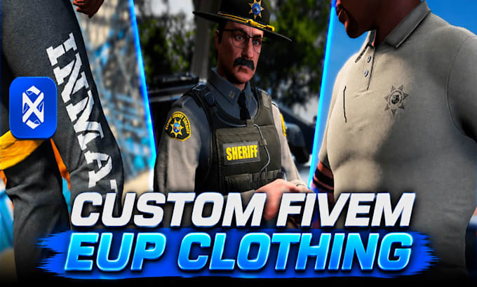 create custom fivem eup clothing, uniforms and outfits
