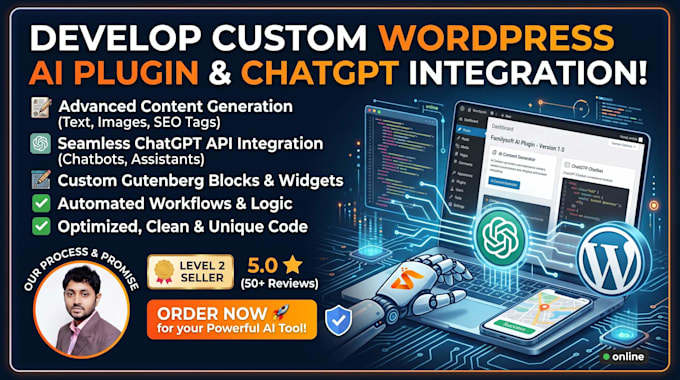 develop custom wordpress ai plugin and chatgpt integration