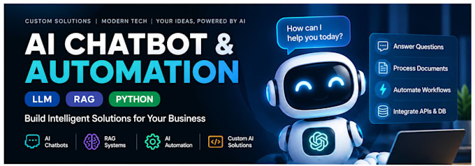 build an ai chatbot, llm, rag system, or ai automation