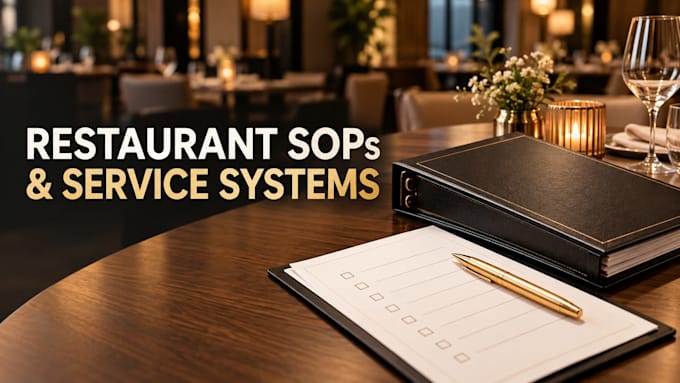 create restaurant sops and service systems