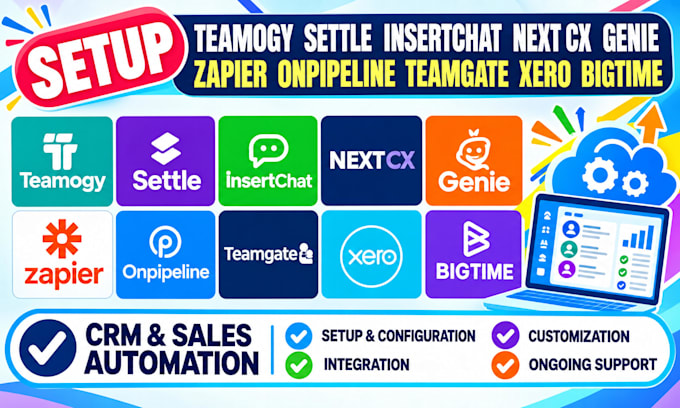 teamogy settle insertchat next cx genie zapier onpipeline teamgate xero bigtime