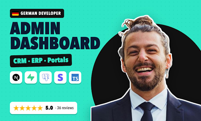 build a custom CRM, admin dashboard or business web app with next js