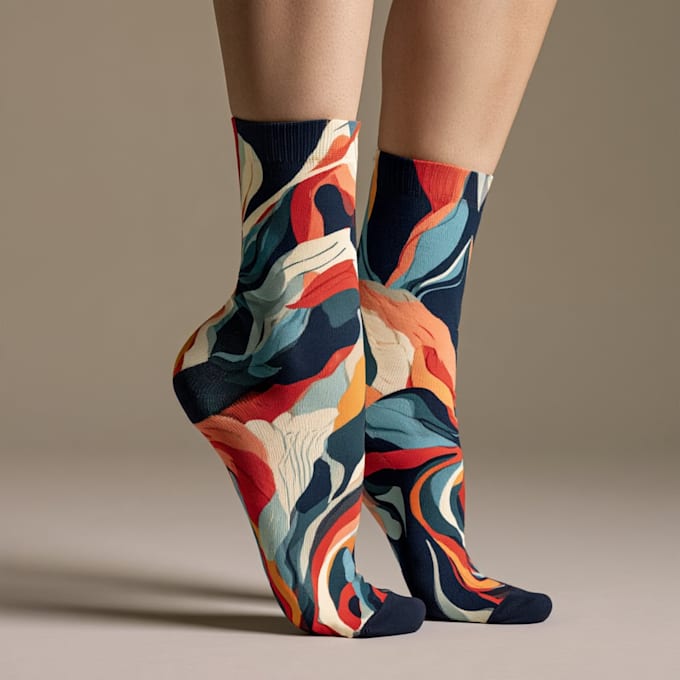 make a custom and pattern socks design
