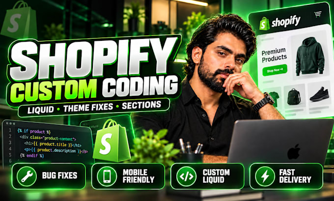 customize shopify theme and develop custom liquid sections