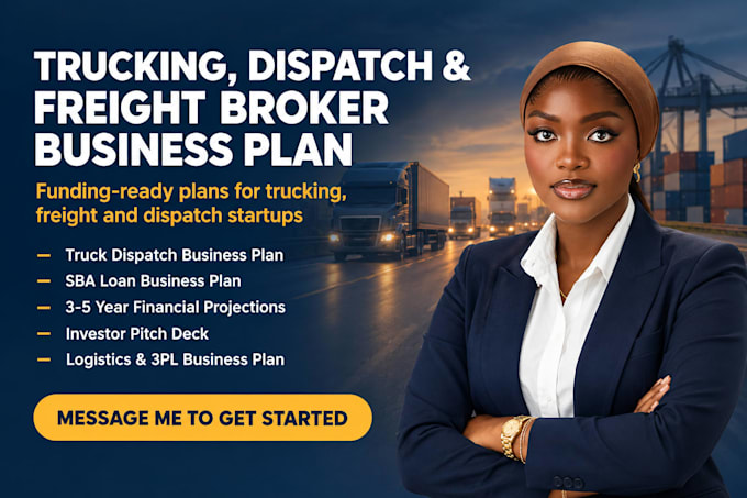 write a trucking or freight broker business plan