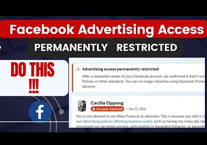 fix any facebook ad account, business manager, profile and page problem