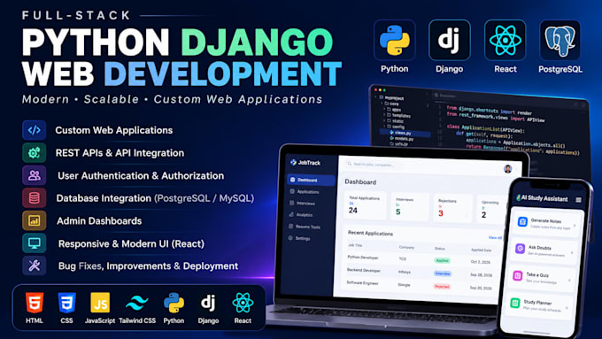 develop a python django web application