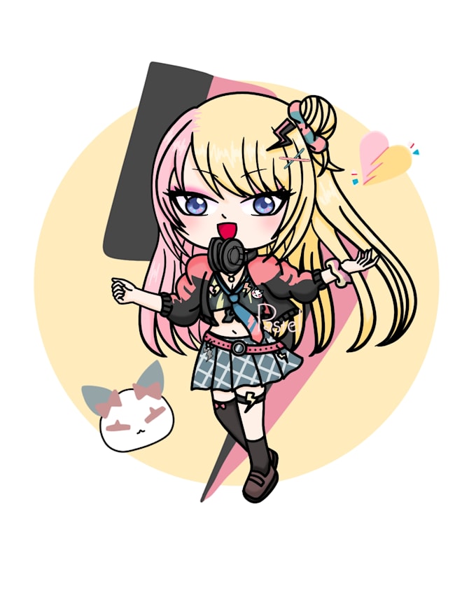 draw japanese anime style chibis