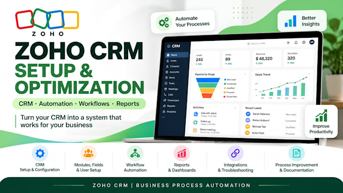 set up and optimize your zoho CRM