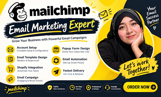 be your mailchimp email marketing expert