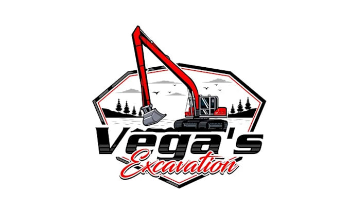 design powerful premium vegas excavation logo
