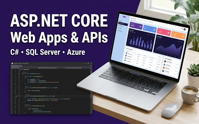 develop asp net core web apps and apis and fix bugs in dotnet projects