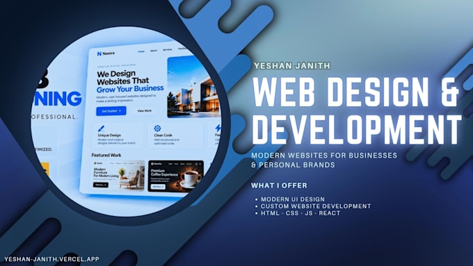create stylish landing pages and custom websites