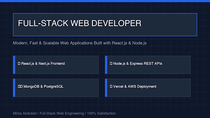 build custom full stack web app using react and node js