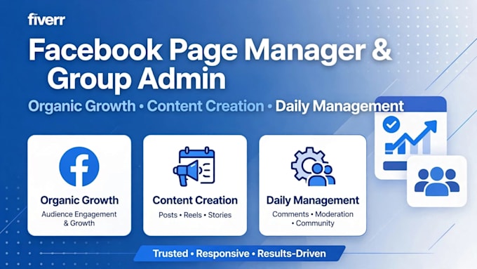 your facebook group admin and page manager