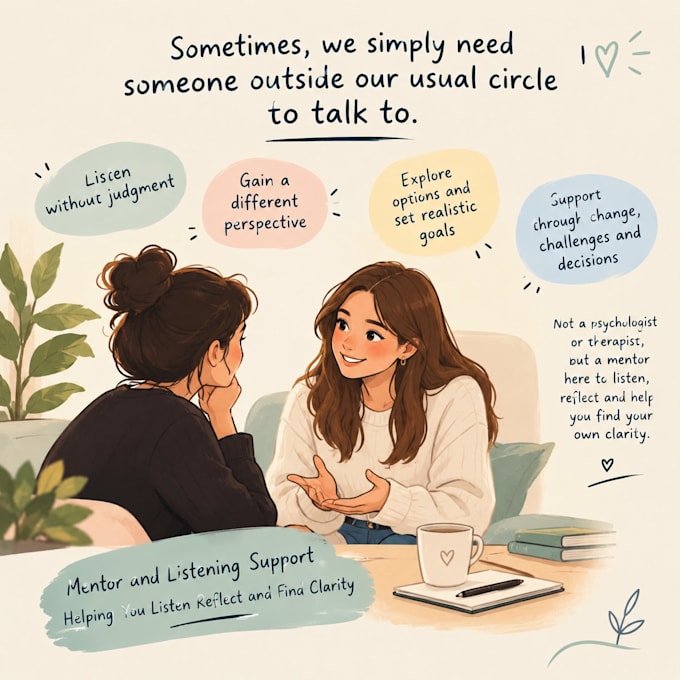 offer support guidance and safe space for open conversation