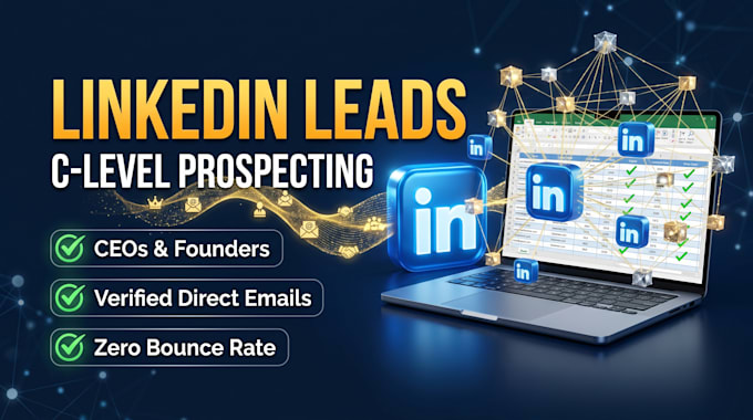 do targeted linkedin leads and c level b2b prospect list
