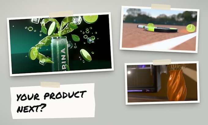 create a 3d product animation, commercial or launch video