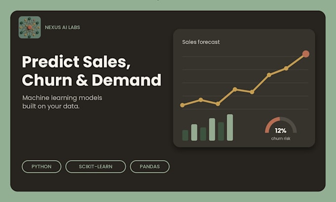 build a machine learning model to predict sales, churn or customer demand